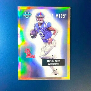 Jaxson Dart 2023 Bowman University Chrome Retro Silver Prizm